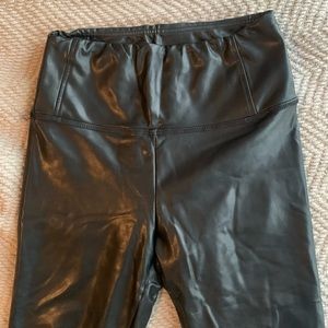Mendocino Faux High Rise Leather Leggings